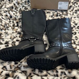 FRYE Black Studded Women's Boots